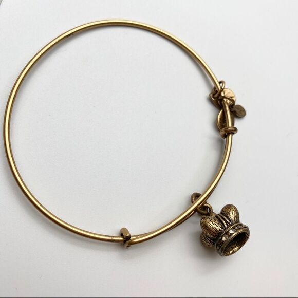 Alex and Ani Kings Crown Bangle Bracelet Goldtone - Picture 4 of 7